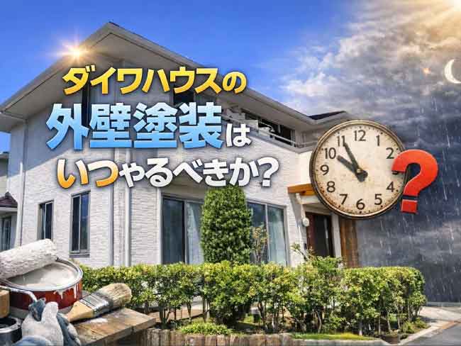 ダイワハウス住宅の外壁塗装はいつやるべきか?