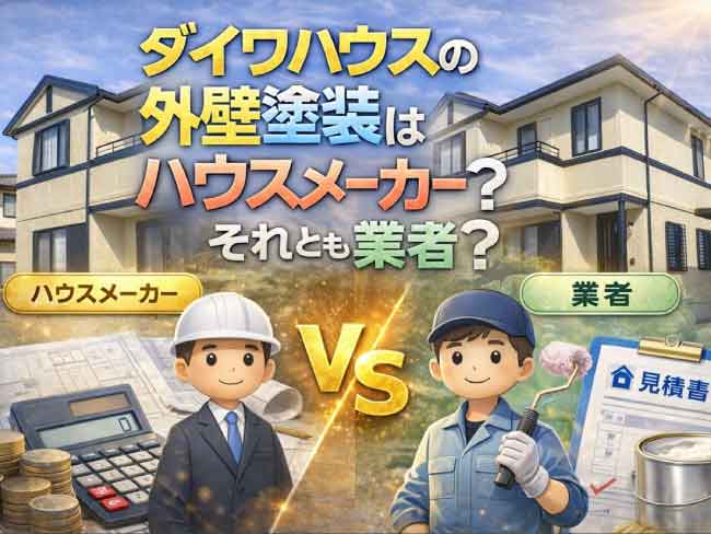 ダイワハウスの外壁塗装はハウスメーカーに頼むべき?