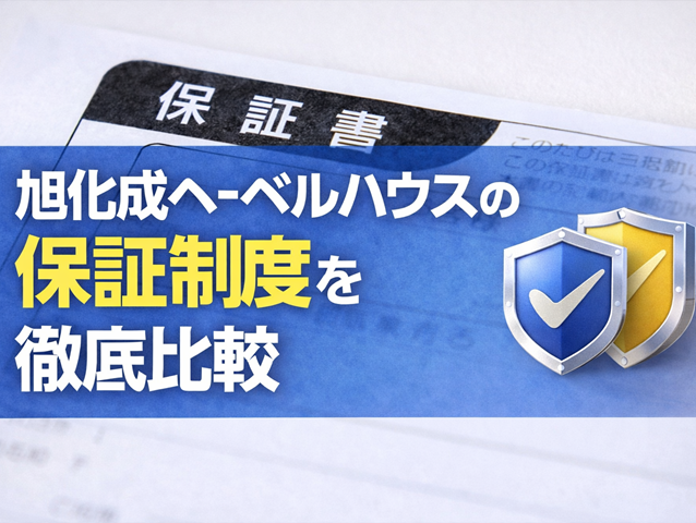 旭化成へーベルハウスの保証制度を徹底比較