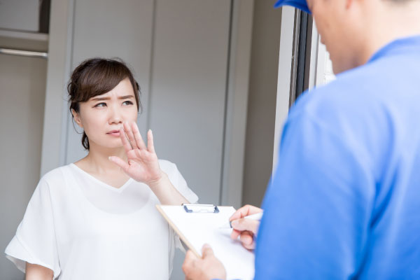 訪問販売で契約を急がされた
