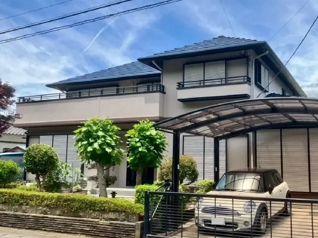 市川塗装が施工したセキスイハイム住宅の外壁・屋根塗装施工後